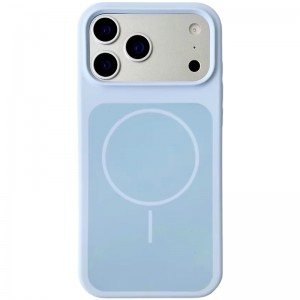 Чохол Silk Duo Color (AA) NO LOGO with Magnetic Fit для Apple iPhone 17 Pro Max (6.9") Sky Blue