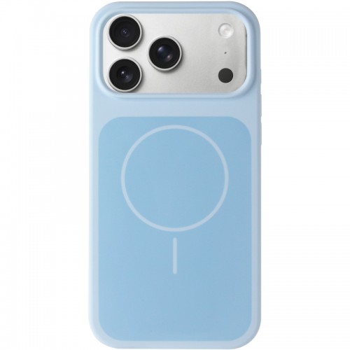 Чохол Silk Duo Color (AA) NO LOGO with Magnetic Fit для Apple iPhone 17 Pro Max (6.9") Sky Blue