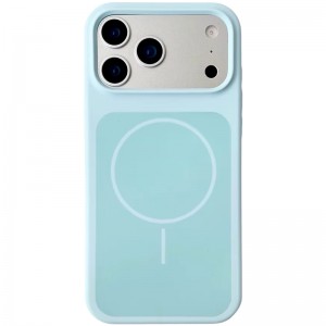 Чехол Silk Duo Color (AA) БЕЗ ЛОГОТИПА с магнитным креплением для Apple iPhone 17 Pro Max (6.9") Бирюзовый