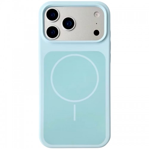 Чехол Silk Duo Color (AA) БЕЗ ЛОГОТИПА с магнитным креплением для Apple iPhone 17 Pro Max (6.9") Бирюзовый