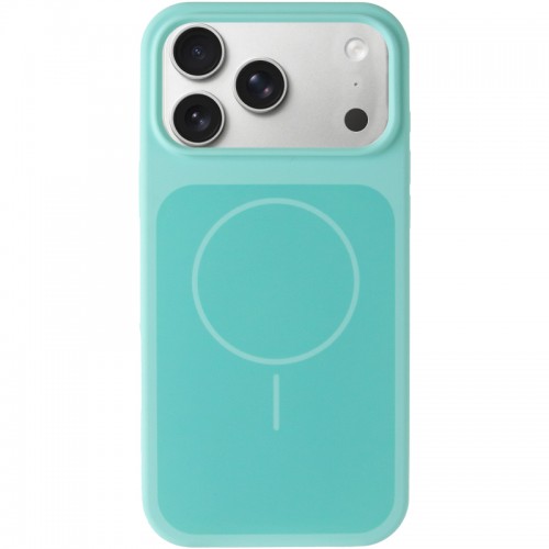 Чехол Silk Duo Color (AA) БЕЗ ЛОГОТИПА с магнитным креплением для Apple iPhone 17 Pro Max (6.9") Бирюзовый