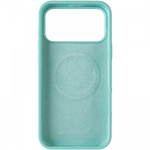 Чехол Silk Duo Color (AA) БЕЗ ЛОГОТИПА с магнитным креплением для Apple iPhone 17 Pro Max (6.9") Бирюзовый