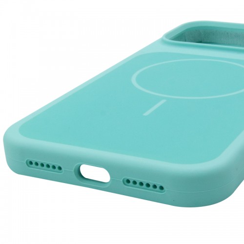 Чехол Silk Duo Color (AA) БЕЗ ЛОГОТИПА с магнитным креплением для Apple iPhone 17 Pro Max (6.9") Бирюзовый