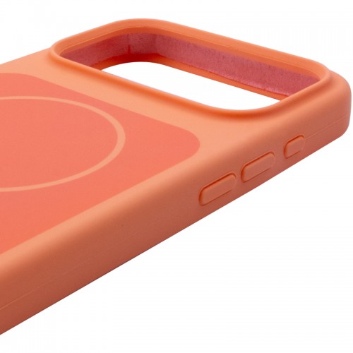 Чехол Silk Duo Color (AA) БЕЗ ЛОГОТИПА with Magnetic Fit для Apple iPhone 17 Pro Max (6.9") Оранжевый
