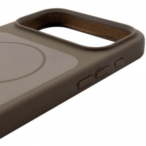 Чохол Silk Duo Color (AA) NO LOGO with Magnetic Fit для Apple iPhone 17 Pro Max (6.9") Brown