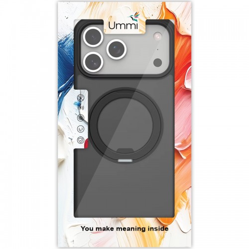 Чехол Ummi Stylish with MagSafe Ring для Apple iPhone 17 (6.3") Черный