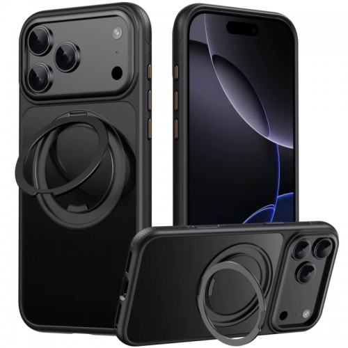 Чехол Ummi Stylish с кольцом MagSafe для Apple iPhone 17 Pro / 18 Pro (6.3") Черный