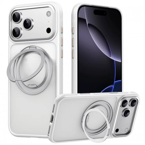 Чехол Ummi Stylish with MagSafe Ring для Apple iPhone 17 Pro / 18 Pro (6.3") Белый