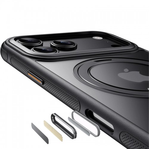 Чехол Ummi Stylish with MagSafe Ring для Apple iPhone 17 Pro Max / 18 Pro Max (6.9") Черный