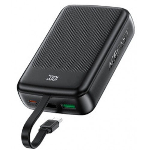 Зовнішній акумулятор ACEFAST M14 PD20W power bank with cable 20000mAh Black (6974316283966)