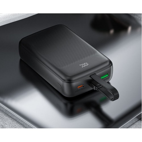 Зовнішній акумулятор ACEFAST M14 PD20W power bank with cable 20000mAh Black (6974316283966)