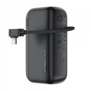 Зовнішній акумулятор ACEFAST M27-10000 22.5W power bank with USB-C port and cable Metal Gray (6974316285359)