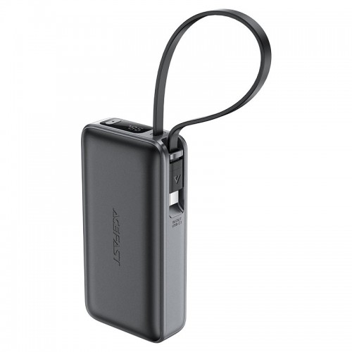 Зовнішній акумулятор ACEFAST M7 PD30W power bank with cable 10000mAh, Black (6974316283379)