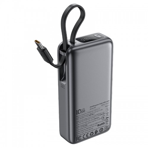Зовнішній акумулятор ACEFAST M7 PD30W power bank with cable 10000mAh, Black (6974316283379)