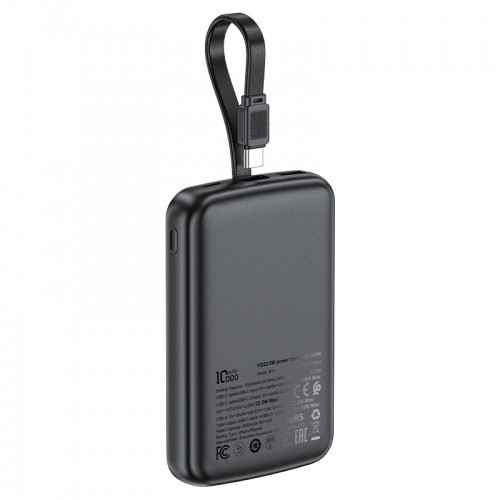 Зовнішній акумулятор ACEFAST M13 PD22.5W power bank with cable 10000mAh Black (6974316283959)