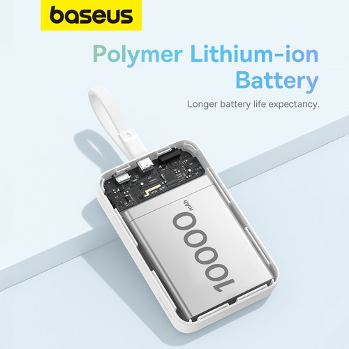 Зовнішній акумулятор Baseus Magnetic Mini Wireless Fast Charge Power Bank Type-C Edition 10000mAh 30W Stellar White (P1002210B223-00)