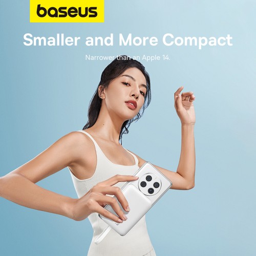 Зовнішній акумулятор Baseus Magnetic Mini Wireless Fast Charge Power Bank Type-C Edition 10000mAh 30W Stellar White (P1002210B223-00)