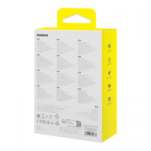 Зовнішній акумулятор Baseus Magnetic Mini Wireless Fast Charge Power Bank Type-C Edition 10000mAh 30W Stellar White (P1002210B223-00)