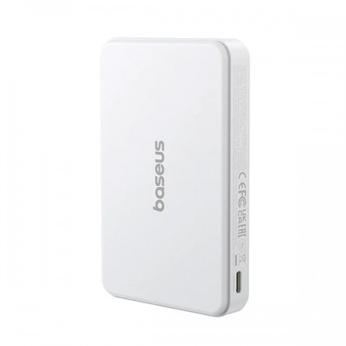 Зовнішній акумулятор Baseus Airpow Ⅱ Qi2 Magnetic Power Bank 10000mAh 22.5W Moon White（With Simple Series Charging Cable Type-C to Type-C（20V/3A）30cm (P10080000213-00)
