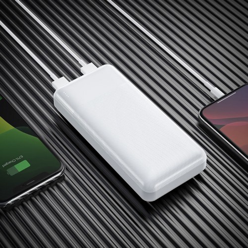 Внешний аккумулятор HOCO J72 Easy travel power bank (10000mAh) White (6931474738387)