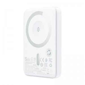 Зовнішній акумулятор ACEFAST M25-5000 PD20W magnetic fast wireless charging power bank White (6974316285205)