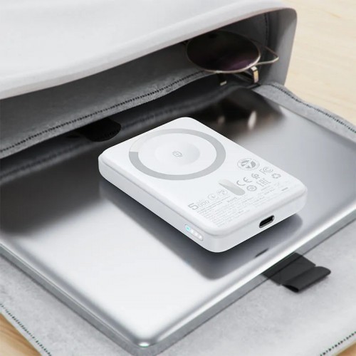 Зовнішній акумулятор ACEFAST M25-5000 PD20W magnetic fast wireless charging power bank White (6974316285205)