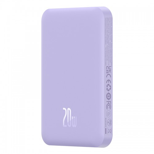 Зовнішній акумулятор Baseus Magnetic Mini Wireless Fast Charge Power Bank 5000mAh 20W Nebula Purple (P10022107513-00)