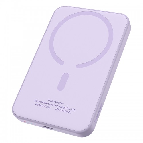 Зовнішній акумулятор Baseus Magnetic Mini Wireless Fast Charge Power Bank 5000mAh 20W Nebula Purple (P10022107513-00)