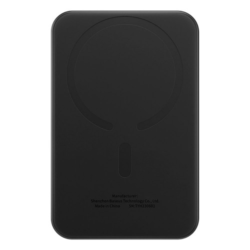 Зовнішній акумулятор Baseus Magnetic Mini Wireless Fast Charge Power Bank 5000mAh 20W Cluster Black（With Simple Series Charging Cable Type-C to Type-C (P10022107113-00)
