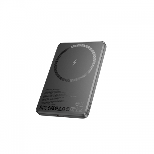 Внешний аккумулятор HOCO Q26 Joy PD20W magnetic fast charging power bank (5000mAh) metal gray