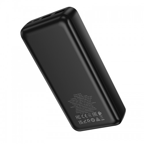 Зовнішній акумулятор BOROFONE BJ78A Clever power bank(20000mAh) Black (6941991121494)