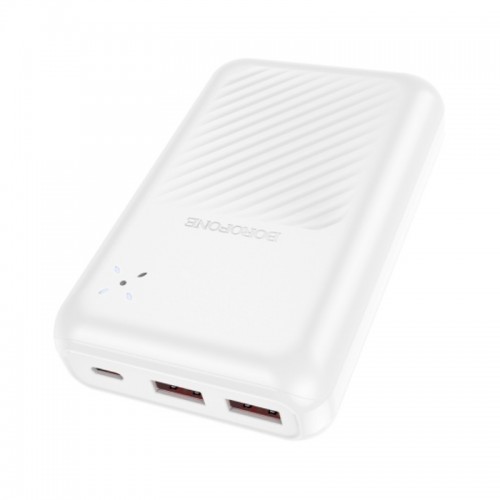Зовнішній акумулятор BOROFONE BJ30A Starlight 22.5W+PD20W fully compatible power bank (20000mAh) White