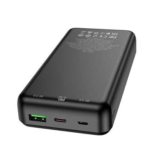 Зовнішній акумулятор HOCO J87A Tacker PD20W+QC3.0 power bank (20000mAh) Black