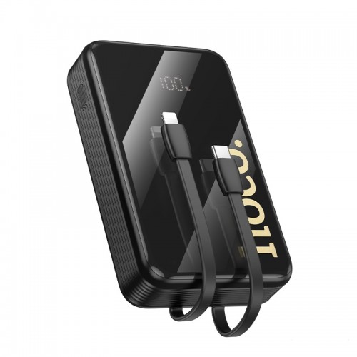 Внешний аккумулятор HOCO Q37A Graceful 22.5W+PD20W power bank с двумя кабелями (20000mAh) Black
