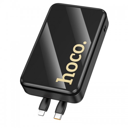 Внешний аккумулятор HOCO Q37A Graceful 22.5W+PD20W power bank с двумя кабелями (20000mAh) Black
