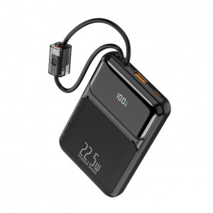 Зовнішній акумулятор WUW Y158 (PD22.5W quick charge) 10000mAh Black