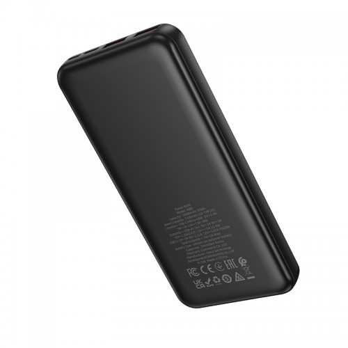 Зовнішній акумулятор BOROFONE BJ80 Clever 22.5W+PD20W fully compatible power bank (10000mAh) Black