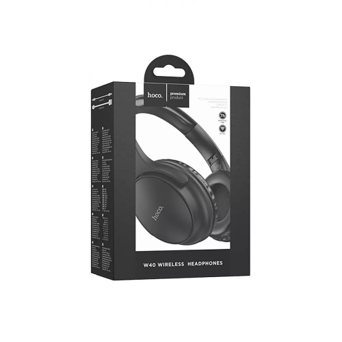 Беспроводные накладные наушники HOCO W40 Mighty BT headphones Black