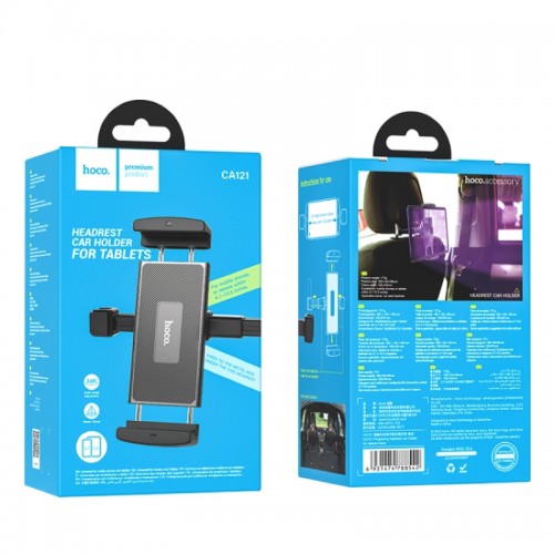 Автодержатель для планшета HOCO CA121 Prospering headrest car holder for tablets Black