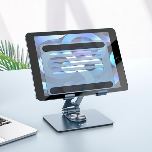 Підставка для планшета HOCO PH52 Might metal rotating tablet desktop holder Metal Gray