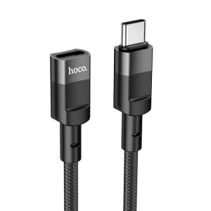 Кабель-удлинитель HOCO U107 Type-C Male to Type-C Female USB2.0 extension cable (L=1.2 m) Черный