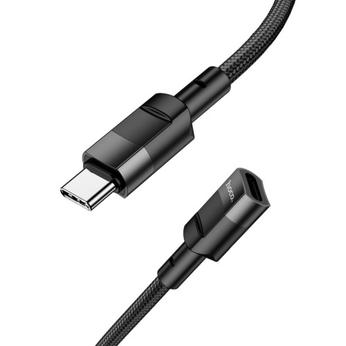 Кабель-удлинитель HOCO U107 Type-C Male to Type-C Female USB2.0 extension cable (L=1.2 m) Черный