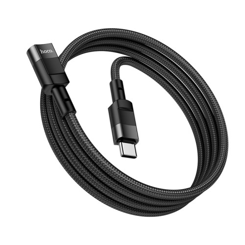 Кабель-удлинитель HOCO U107 Type-C Male to Type-C Female USB2.0 extension cable (L=1.2 m) Черный