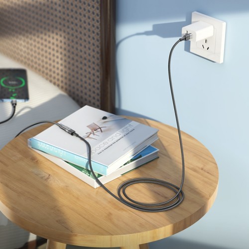 Кабель-удлинитель HOCO U107 Type-C Male to Type-C Female USB2.0 extension cable (L=1.2 m) Черный