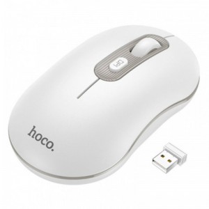 Маніпулятор миша HOCO GM21 Platinum 2.4G business wireless mouse White Gray