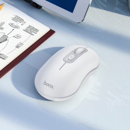 Маніпулятор миша HOCO GM21 Platinum 2.4G business wireless mouse White Gray