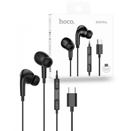 Проводные наушники HOCO M101 Pro Crystal (Type-C) Black