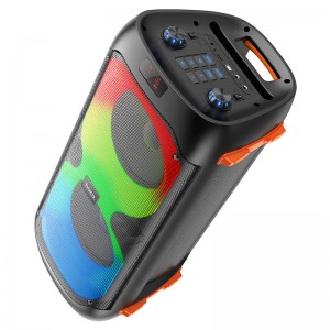 Портативная колонка HOCO BS53 Manhattan беспроводная уличная Bluetooth-колонка с двумя микрофонами, черная