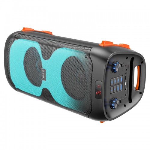 Портативная колонка HOCO BS53 Manhattan беспроводная уличная Bluetooth-колонка с двумя микрофонами, черная