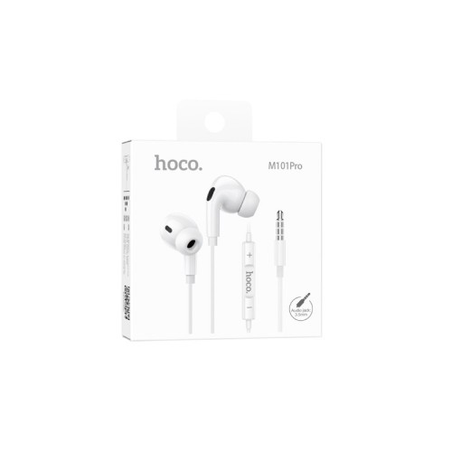 Проводные наушники HOCO M101 Pro Crystal (3.5mm) White